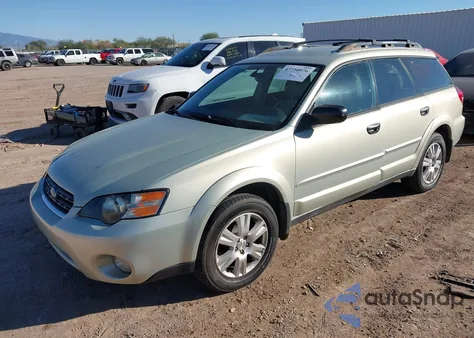 2005 Subaru Outback 2.5I из США, поврежденный, VIN 4S4BP61C557360004